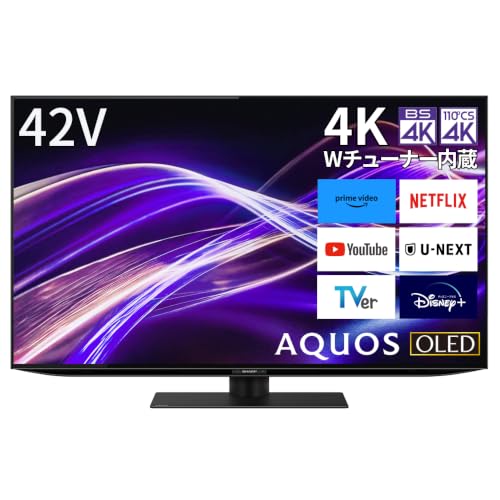 Amazon | シャープ 42V型 4K 有機EL テレビ AQUOS 4T-C42GQ2 Google TV